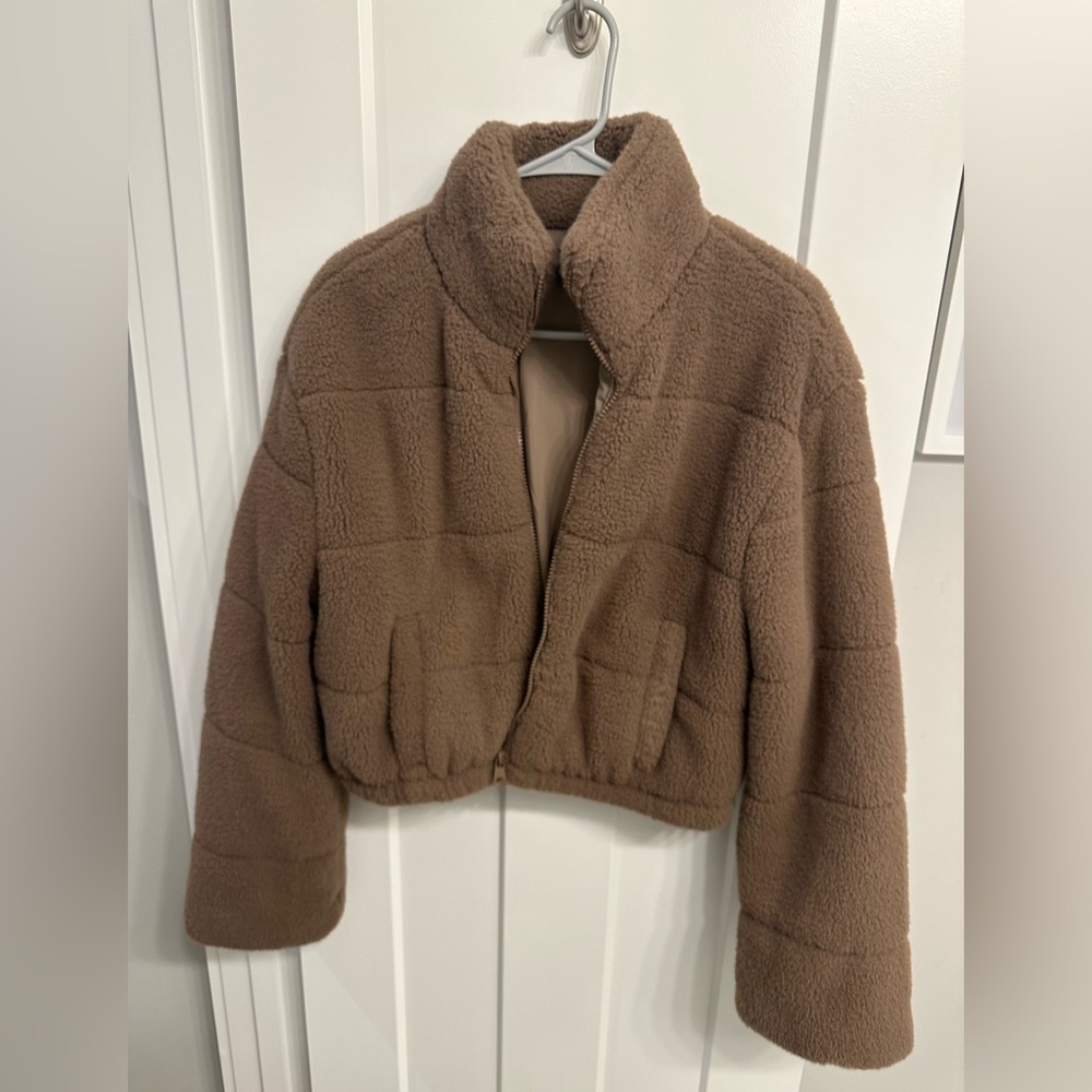 Fashion nova Sherpa bomber jacket